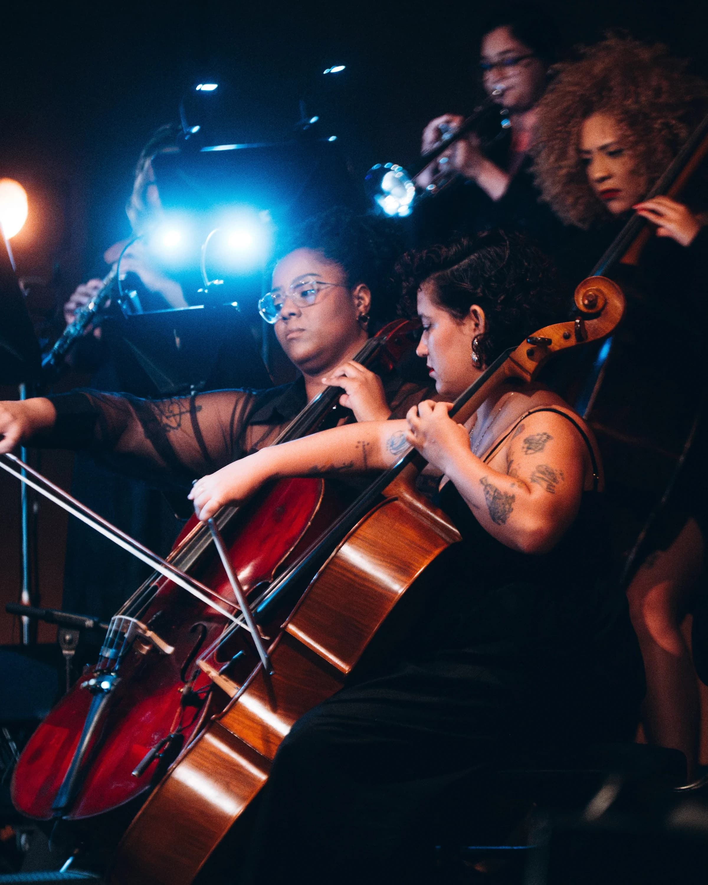 String section in concert